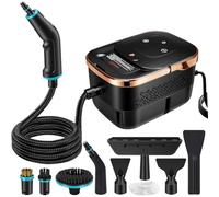 2500W Handheld Steam Cleaner for Home,Portable Steamer Cleaning Machine with Large Capacity Tank & 10 Accessories,Multipurpose Steamer for Kitchen, Bathroom, Tile, Grout,Car Detailing (Rose Gold)