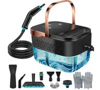 2500W Handheld Steam Cleaner, High-Pressure Portable Steamer with 1600ML Tank & 9 Accessories for Home Deep Cleaning, Kitchen, Car Interior, Bathroom Tile, Grout, Upholstery