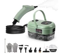 2500W Handheld Steam Cleaner Portable Steam Cleaner Includes 12 Accessories 6 Speeds Multi Steamer Cleaning for Kitchen, Bathroom, Tile, sofa Car Detailing