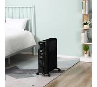 2500W Oil Filled Portable Radiator Heater Unit Remote Control Digital Display [EEK: A+]