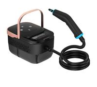 2500W Portable Handheld Steam Cleaner, High Temperature Pressurized Steam Cleaning Large Capacity 10s Fast Heating Steamer for Car Detailing, Furniture, Couch, Bed Bugs, House, Windows (BLACK)