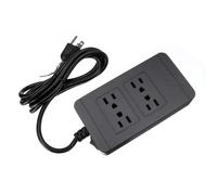 2500W Power Strip Socket 4 AC Outlets 4 USB Ports Charger Smart Power Switch Socket US