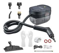 2500W Steam Cleaner, 3.0 BAR 1.6L Water Tank Portable Handheld Steam Cleaner Speed Adjustable, Multi-Purpose Heating Fast High Temperature Pressurized Cleaning Steamer with 5 Replaceable Heads