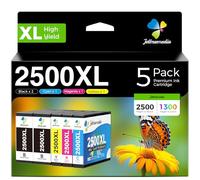 2500XL Ink Cartridges Compatible with Canon 2500 XL for MB5150, 5 Pack
