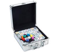 Longfield Games Mexican Train Double Twelve Dominoes in Aluminium Case (UK)