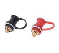 250A Battery Charger Post Kit 20mm Stud Battery Post Pile Jumper Terminal Black Red UL94 V-0 Fire Rating for Car,RV,Auto, Truck, Boat, ATV Charging