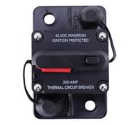 250a Black Plastic Auto Reset Circuit Breaker Dc 42v