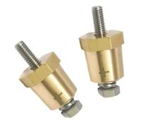 250A Brass Battery Terminal Connector for M8 Thread, 20mm Cross-Section, DC1000V Rated Voltage, Screw-On Mounting, 2 Pack