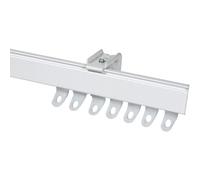 (250cm) Fineline White Aluminium Heavyduty Bendable Track