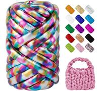 250g 500g 1000g 1000g Metallic Chunky Cotton Yarn Crochet Bag Sling for Making Bags, Baskets, Carpets and DIY Crafts