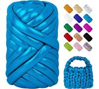 250g 500g 1000g 1000g Metallic Chunky Cotton Yarn Crochet Bag Sling for Making Bags, Baskets, Carpets and DIY Crafts
