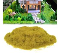 250g 5mm Model Building Grass, Model Building Accessories Landscape Model Railway Artificial Moss Decorating Scattered Meadow Static Grass Herd Forest Landscape Terrain Railway Garden Train Straw