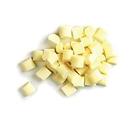 250g | Belgian White Chocolate Chips with Cocoa Butter Baking White Choco Chunks 22.6% Cocoa Solids / 24.9% Milk Solids Natural Vanilla Flavour, Cooking Chocolate Ganaches, Mousses, Cake Decorations