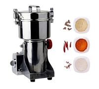 250G Electric Grain Grinder Mill Spice Grinder Stainless Steel Pulverizer Powder Machine Swing Type Nut Herb Coffee Grinder for Medicine Medicinal Herbs/Grains/Seasoning