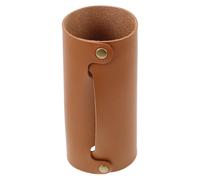 250g Gas Cylinder Cover, Artificial Leather Protector for Camping | Brown Sleeve, Abrasion Protection, for Outdoor Enthusiasts and Camp Cooks, Fits Fuel Can Use