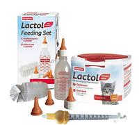 250g Kitten Kitty Milk Lactol Bottle set Premade Hole Syringe Nurser