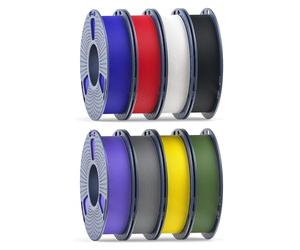 250g Matte PLA Filament 1.75mm Bundle, SUNLU 3D Printer Filament Bundle Multicolor, Neatly Wound, 250g Spool,8 Rolls, Black+White+Grey+KleinBlue+OliveGreen+Red+Oak+LavenderPurple