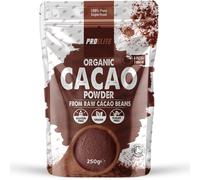 Organic Cacao Powder Vegan Peruvian Unsweetened Natural and Pure from Raw Cacao Beans from Theobroma Cacao Plant Suitable for Baking Hot Chocolate by PROELITE (250g)