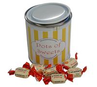 250g Paint Pot Tin of YUMMYs Peanut Caramel Chews
