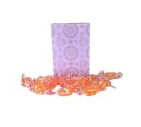 250g Rectangular Box Pink Shimmer Pattern of Barley Sugar Sweets