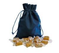 250g Teal Cotton Bag of Bristows Salted Caramel Fudge