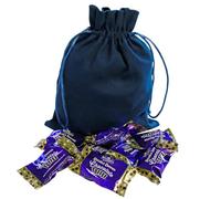 250g Teal Cotton Bag of Walkers Double Dipped Chocolate Toffee