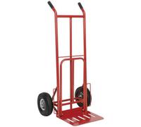 250Kg Heavy Duty Folding Sack Truck With Pneumatic Tyres And Extra Deep Shelf