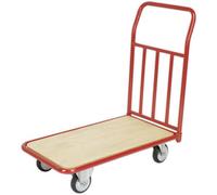 250Kg Heavy Duty Platform Truck With Wooden Deck And Steel Bumper