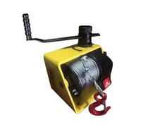 250kg Manual Winch for Tractors - Auto-Locking Small Construct Hoist, Heavy-Du, Portable, Ideal for Lifting, Towing, and Heavy Lifting Ta
