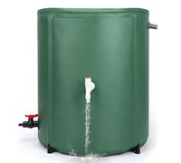 250L Collapsible Rainwater Collection System Foldable, Water Storage Tank | Rain Barrel Water Butt Water Storage Tank with Tap Filter & Overflow Kit Space-Saving Garden Water Catcher Containers
