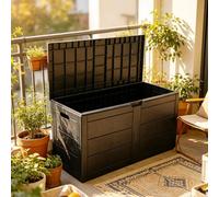 250L Garden Deck Box Weatherproof Lockable Outdoor Cushion Tool