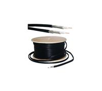 250M RG6 Twin Coaxial Shotgun Cable - Aerial Satellite Dish LNB - Sky+/HD Freesat - Loops