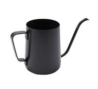250ml/350ml Stainless Steel Pour Over Coffee Kettle, Narrow Gooseneck Nozzle, Easy to Clean (Black 350ML)