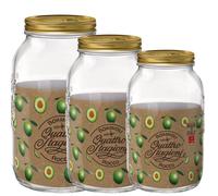 (250ml) 4 x Bormioli Rocco Food Preserve Jars + Screw Lid