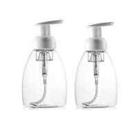 250ML (8.5 oz) Foaming Dispensers Empty Refillable Pump Bottle Makeup Shampoo Facial Cleanser Hand Liquid Foaming Containers DIY Hand Body Wash Pack of 2