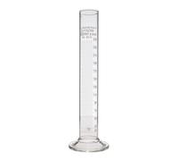 250ml Academy Measuring Cylinder | Borosilicate Glass 3.3 | White Graduation Markings | Class B Cylinders | 10ml to 1000ml | Accurate to 2ml | Size 250ml
