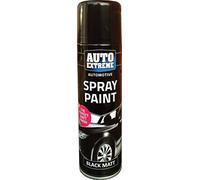 250ml Auto Spray Paint Black Matt 1900 Spray Can Household Car Van Bike Aerosol Paint (2 Pack)