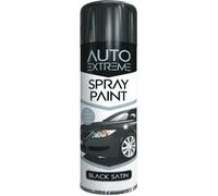 250Ml Black Satin Aerosal Spray Paint Car Van Great Finish