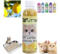 250ML Cat Litter Box Deo/dorant,Pet Odo/ur Eliminator,Cat Litter Smell Eliminator,Plant-Based Od/or Eliminator for Cat,Pet Urine Odo/ur Remover,Long-Lasting Freshness,Cat Urine Odo/ur Control(Lemon)