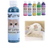 250ml Cat Litter Box Deodorant,Natural Deodorizer Freshener for Cats,Lasting Odour Eliminator for Cat Litter,Pet Friendly Cat Urine Odour Remover,Low Dust Air Freshener and Stain Remover(Jasmine)