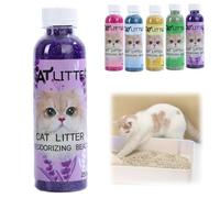 250ml Cat Litter Box Deodorant,Natural Deodorizer Freshener for Cats,Lasting Odour Eliminator for Cat Litter,Pet Friendly Cat Urine Odour Remover,Low Dust Air Freshener and Stain Remover(Lavender)