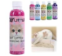 250ml Cat Litter Box Deodorant,Natural Deodorizer Freshener for Cats,Lasting Odour Eliminator for Cat Litter,Pet Friendly Cat Urine Odour Remover,Low Dust Air Freshener and Stain Remover(Rose)