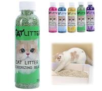 250ml Cat Litter Box Deodorant,Natural Deodorizer Freshener for Cats,Lasting Odour Eliminator for Cat Litter,Pet Friendly Cat Urine Odour Remover,Low Dust Air Freshener and Stain Remover(Apple)