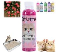 250ML Cat Litter Box Deodorant,Pet Odour Eliminator,Cat Litter Smell Eliminator,Plant-Based Od/or Eliminator for Cat,Pet Urine Odour Remover,Long-Lasting Freshness,Cat Urine Odour Control(Rose)