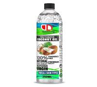 250ml | Fractionated Coconut Oil, 100% Pure Natural Carrier Oil for Skin, Hair, Lip Gloss, DIY Beauty Recipes, Aromatherapy, Massage, Cuticules - MCT Oil - Cruelty Free, Vegan