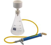 250ml Glass Vacuum Suction Filter, Laboratory Vacuum Filtration Distillation Apparatus with Funnel and Pump Glass Suction Filter Kit to Reduce The Pressure in The Filter Physical Experiment.