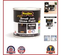 250ml Gloss Black Paint for Quick Drying Small Jobs on Various Surfaces