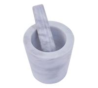 250ml Grey Marble Mortar And Pestle, Durable Natural Stone Grinder For Kitchen Use Premier Housewares Grey One Size