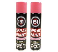 250ml High Grade Matt Gloss Household Spray Paint Can for Autos Wood Metal Plastic Graffiti (2, Pink Gloss)