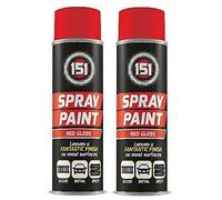 250ml High Grade Matt Gloss Household Spray Paint Can for Autos Wood Metal Plastic Graffiti (3, Red Gloss)